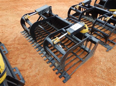 rake grapple mini skid steer|grapple attachment for skid steer.